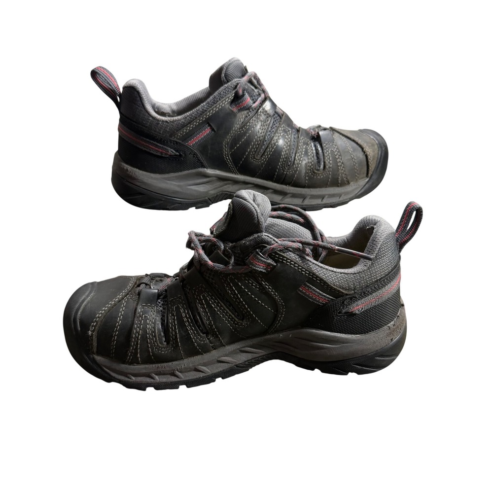 KEEN Utility Flint II Steel Toe Work Shoes Womens 7.5 Gray Black ASTM F2413-18
